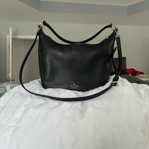 Kate Spade Black Pebbled Leather Shoulder Bag